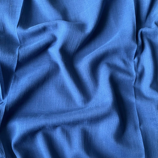 Crinkle Lawn - Azure Blue