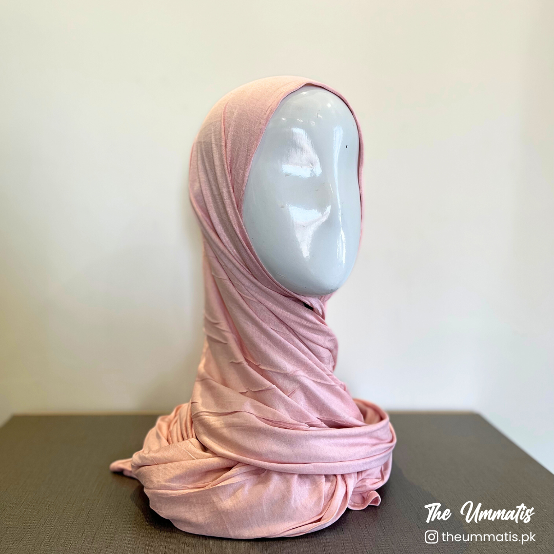 Bamboo Jersey Hijab - Blush Pink