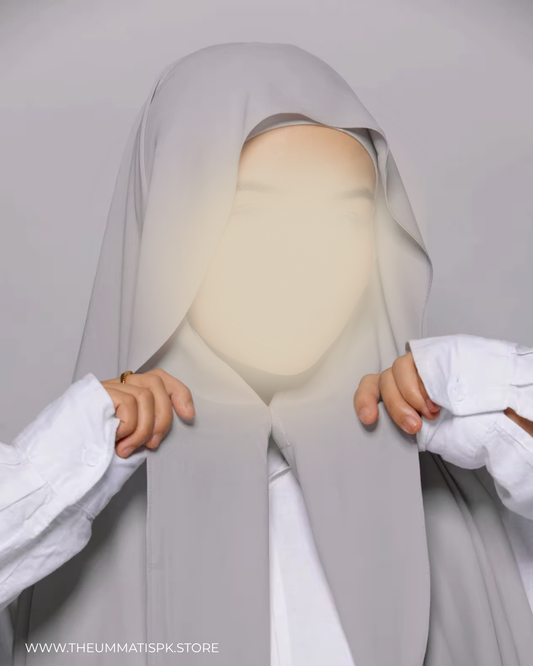 Instant Magnet Hijab - Grey