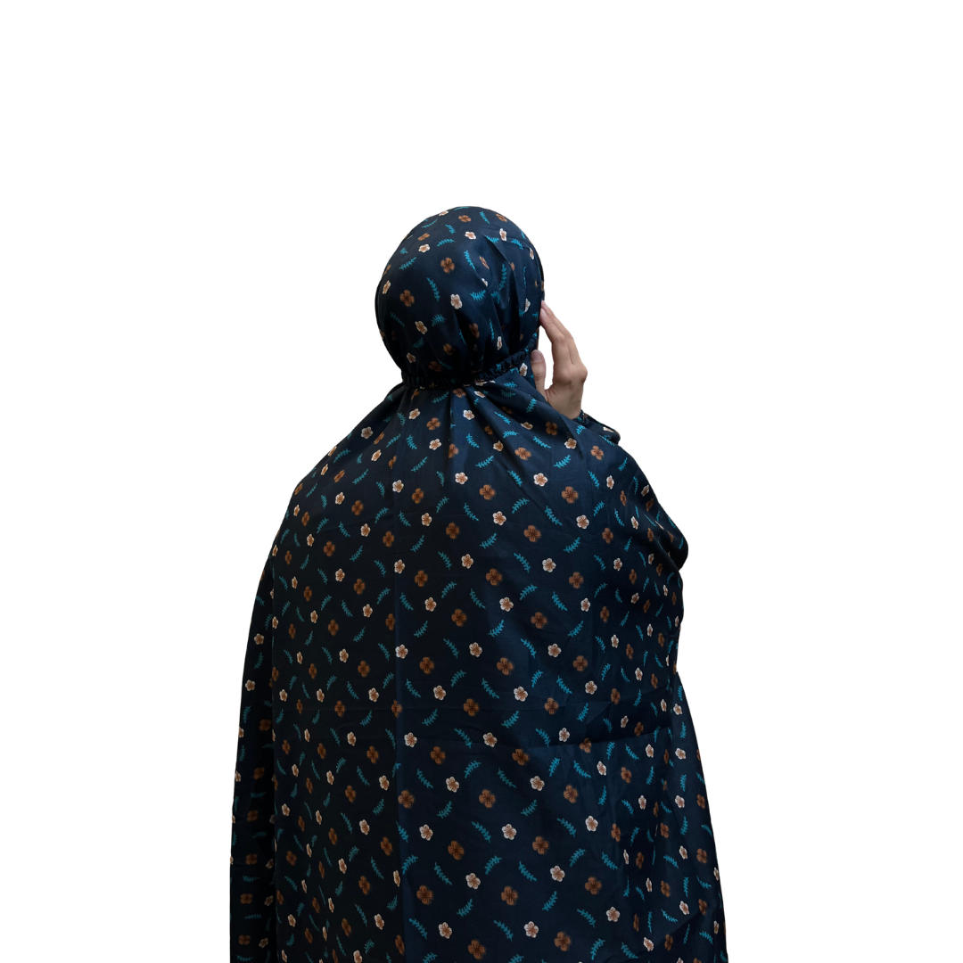 Namaz Chadar - Navy Florals