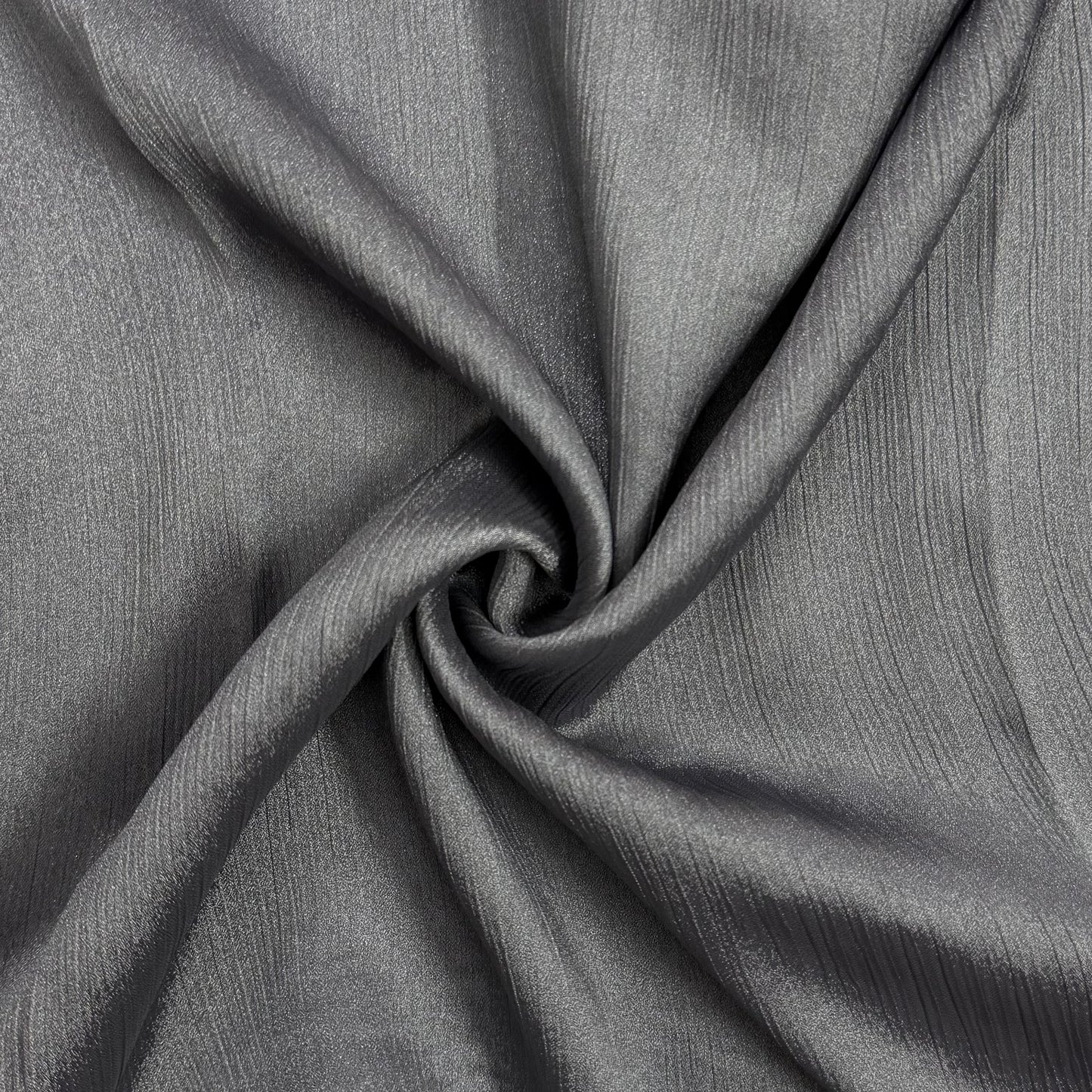 Crinkle Silk - Silver Grey