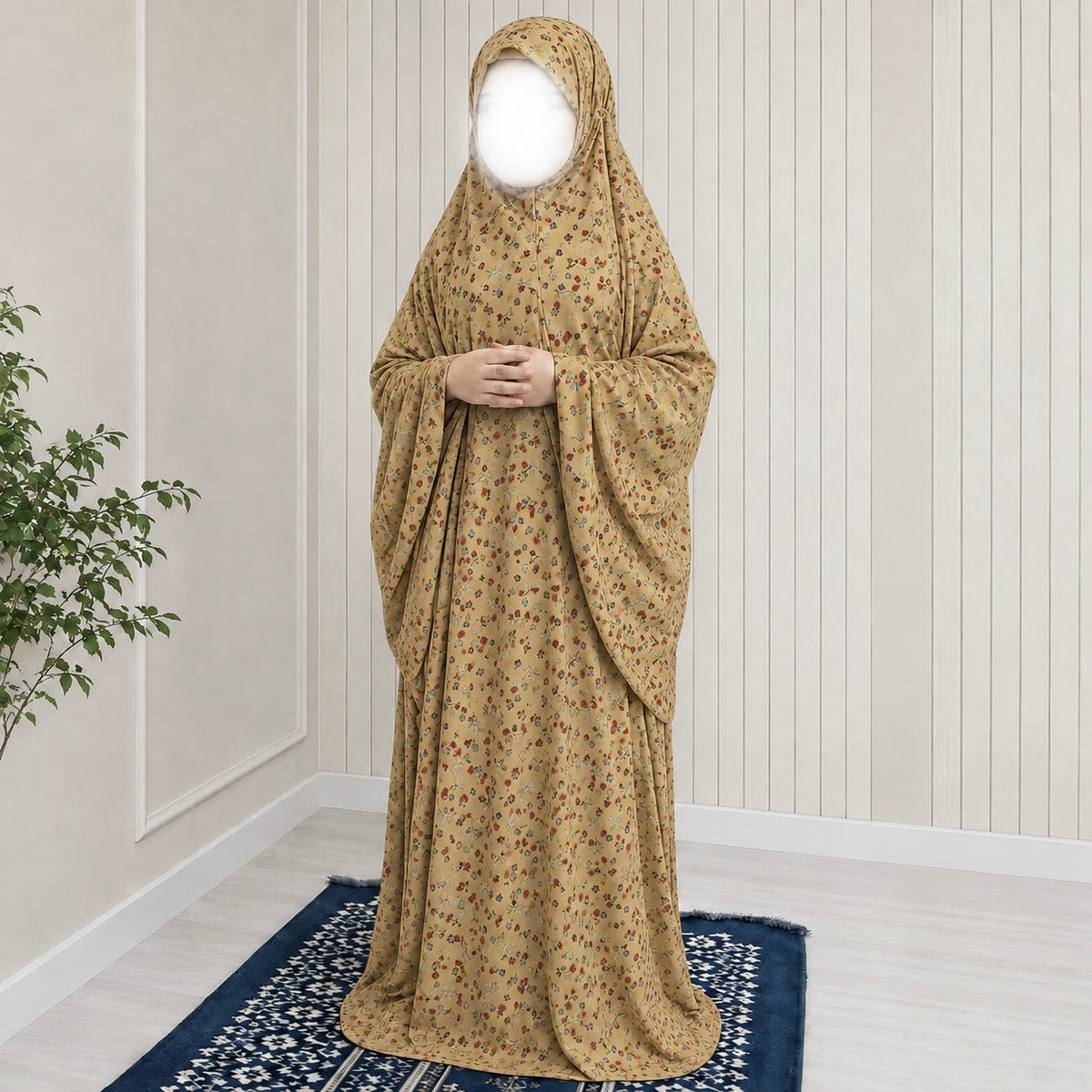 Kids Namaz Chadar - Beige Autumn