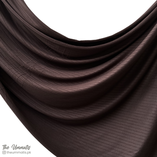 Linear Rib Jersey - Dark Brown