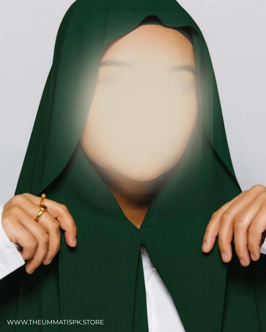 Instant Magnet Hijab - Dark Green