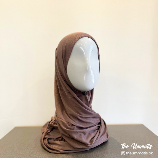 Bamboo Jersey Hijab - Taupe