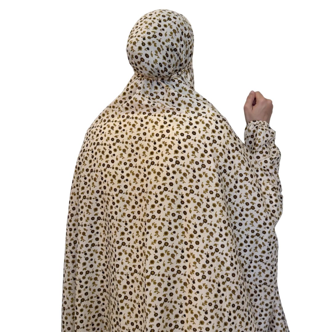 Namaz Chadar - Beige Florals