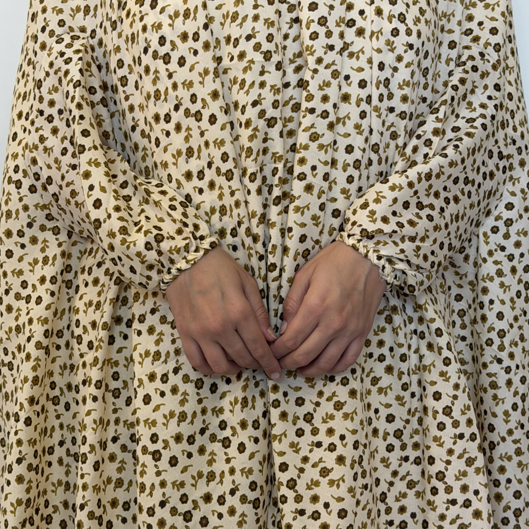 Namaz Chadar - Beige Florals