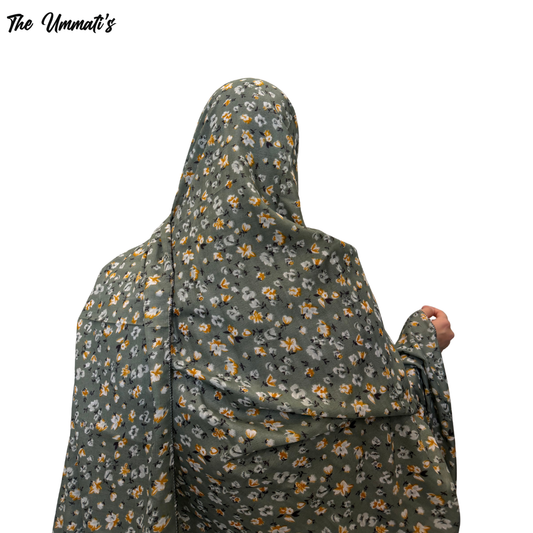 Namaz Chadar Dupatta - Sage Florals