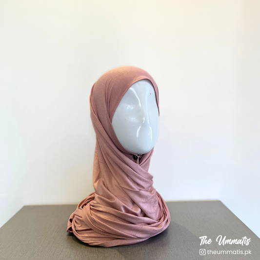 Bamboo Jersey Hijab - Crepe Pink