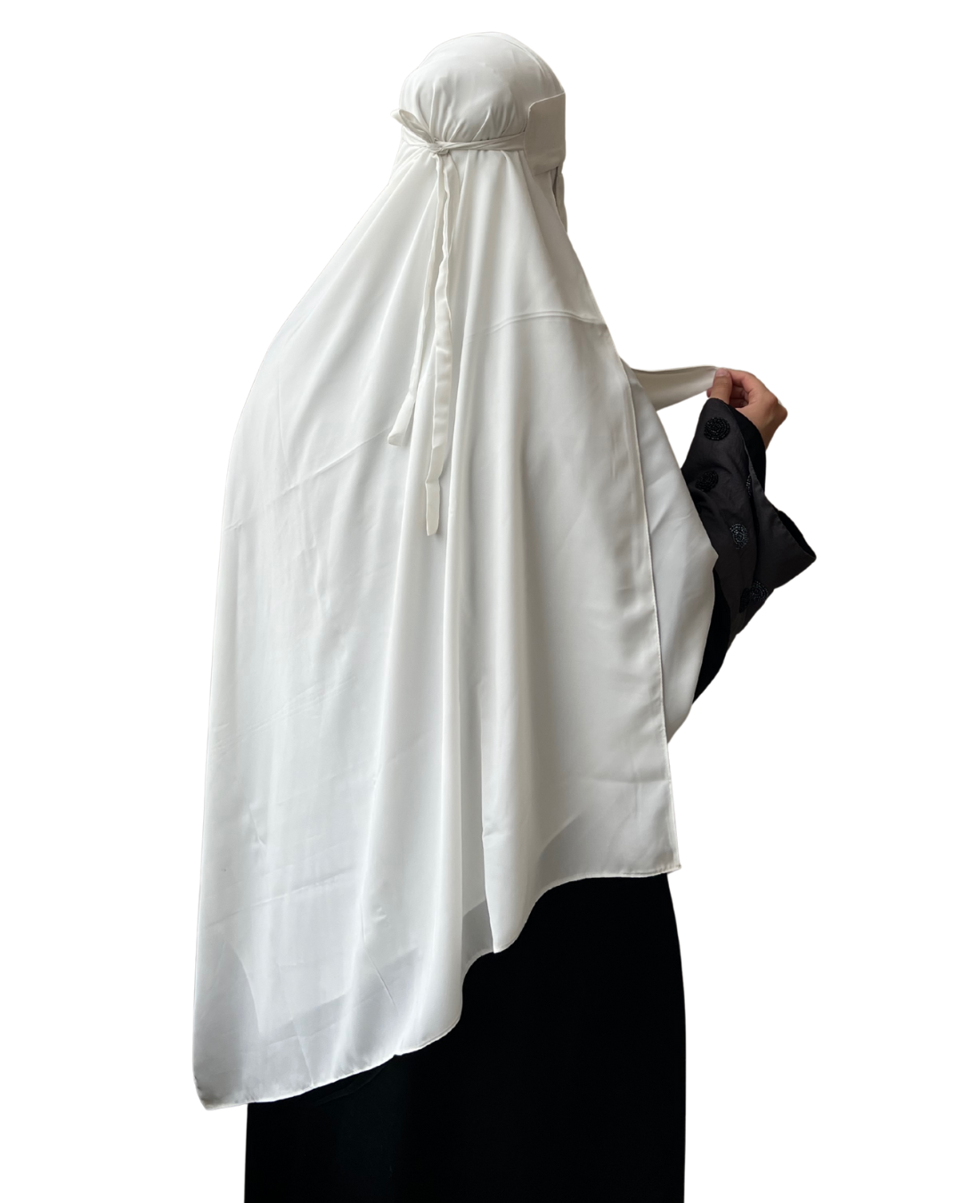Large Hijab & Saudi Niqab - White