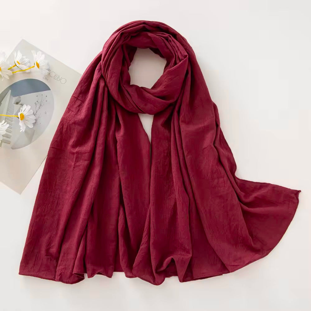 Crush Cotton - Scarlet Red