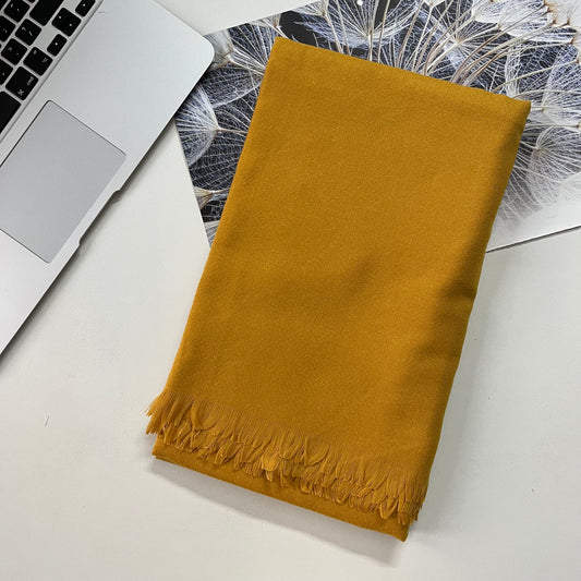 Cashmere Wool Shawl - Sunflower