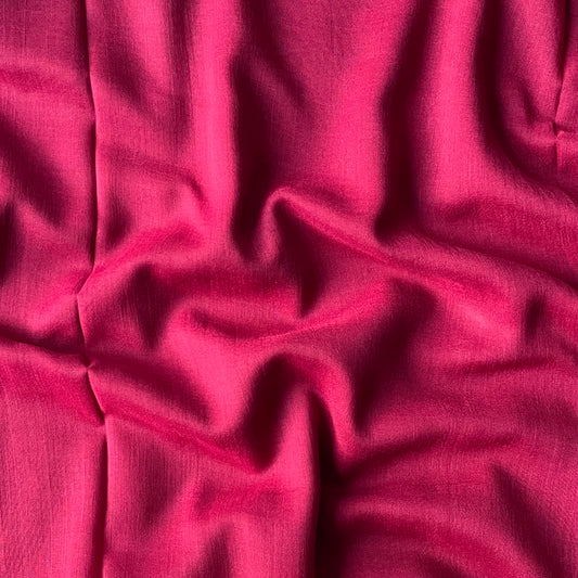 Crinkle Lawn - Scarlet Red