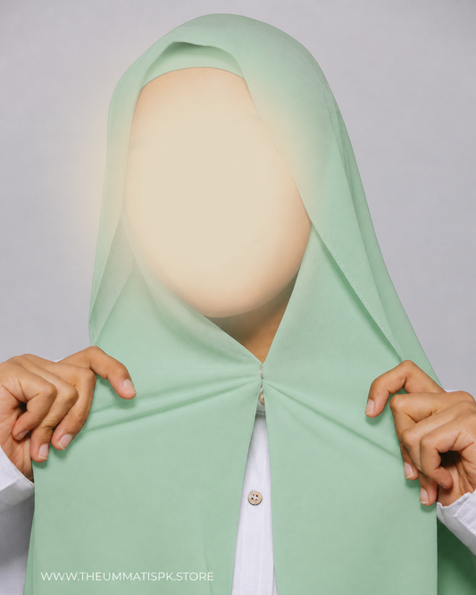 Instant Magnet Hijab - Mint Green