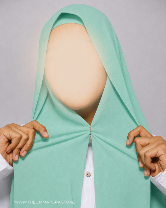 Instant Magnet Hijab - Sea Green