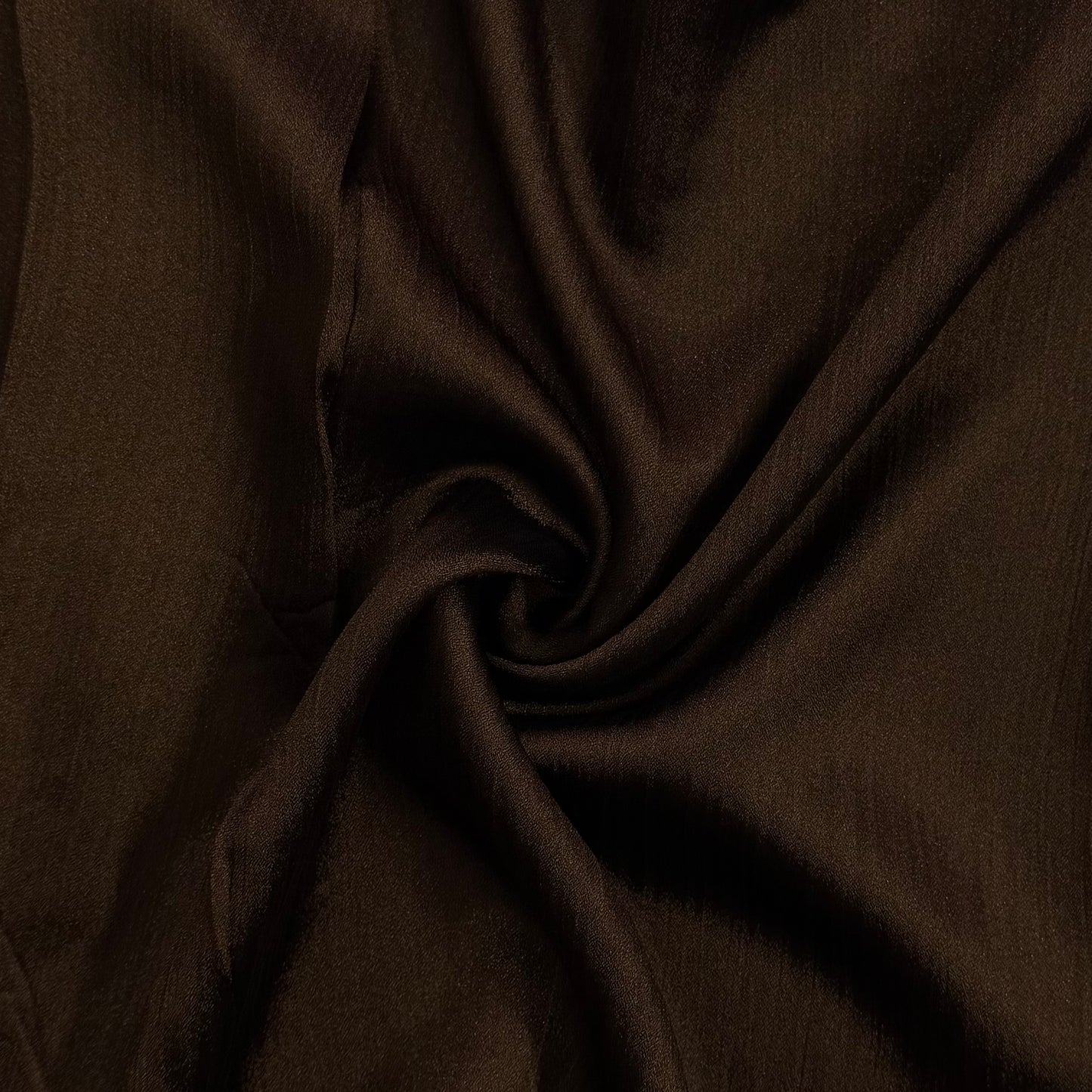 Crinkle Silk - Dark Brown