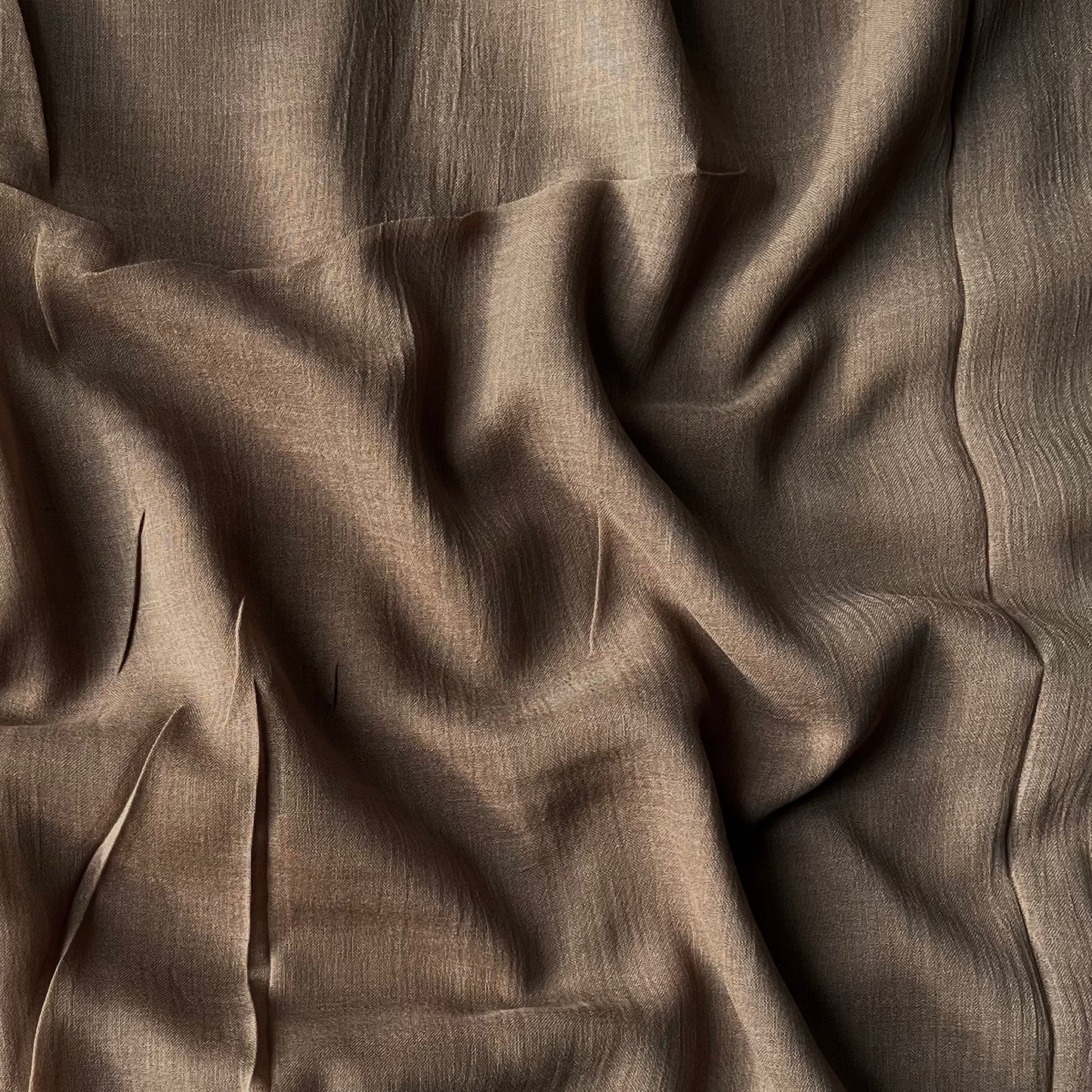 Crinkle Lawn - Sienna Brown