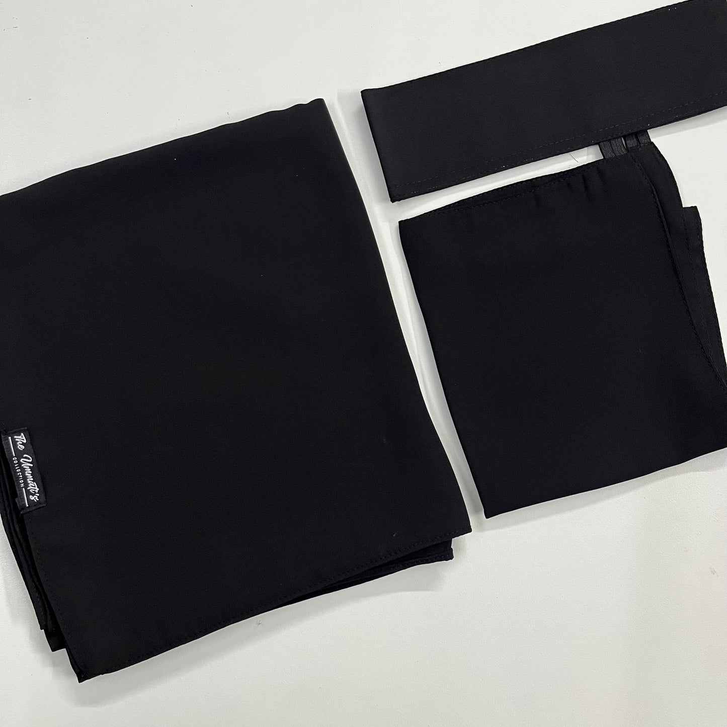 Large Hijab & Saudi Niqab - Black