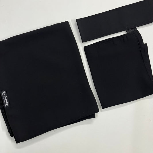 Large Hijab & Saudi Niqab - Black