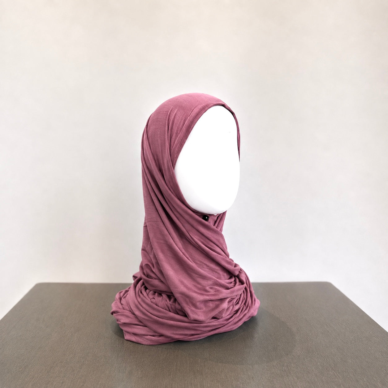 Bamboo Jersey Hijab - Dusty Mauve