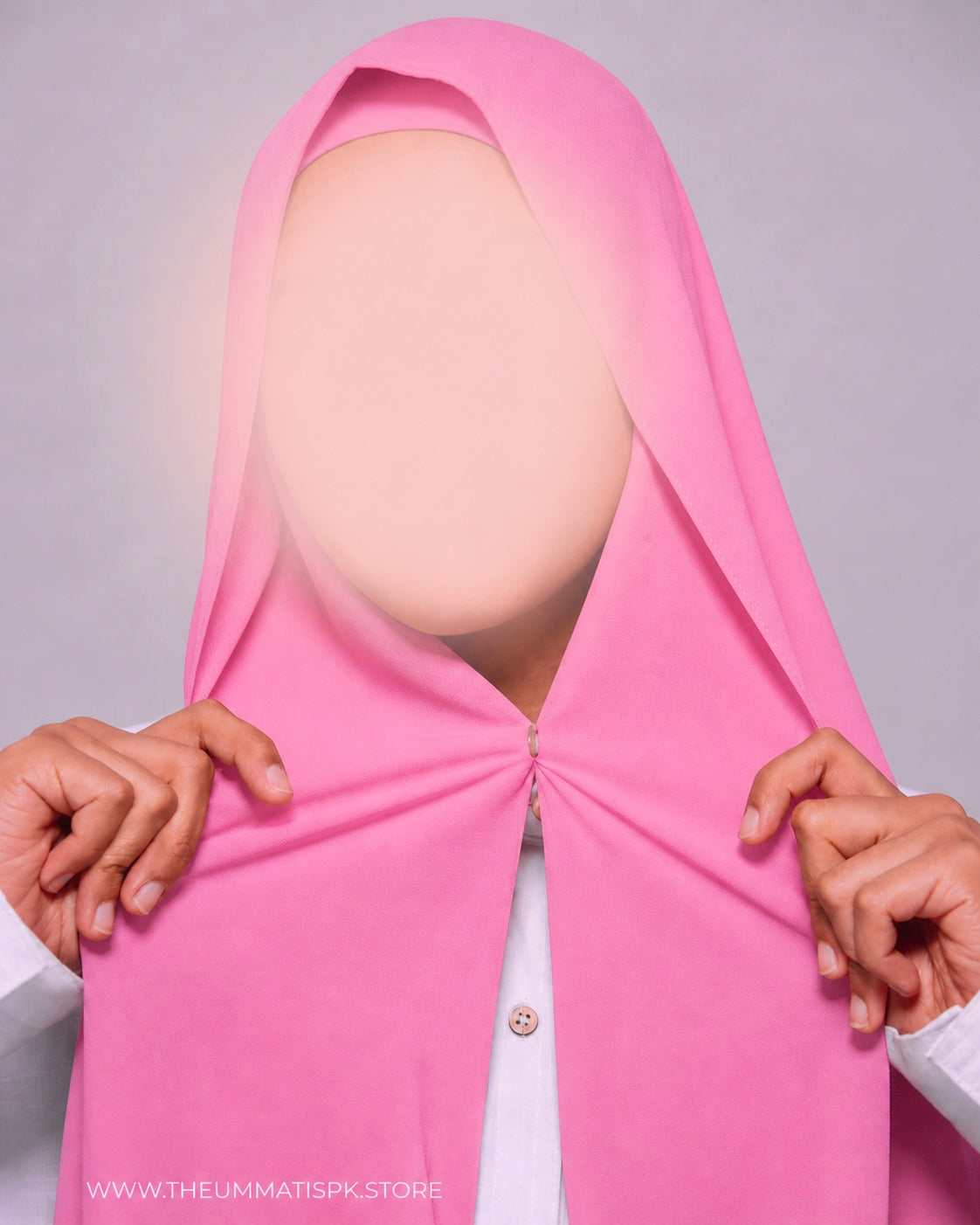 Instant Magnet Hijab - Coral