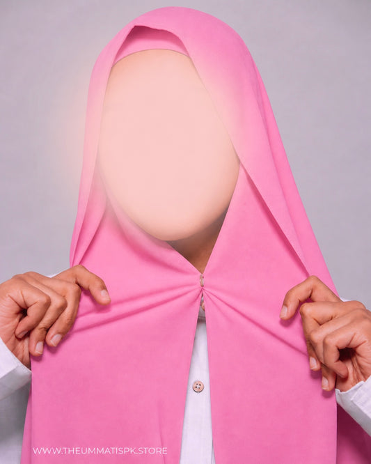Instant Magnet Hijab - Coral