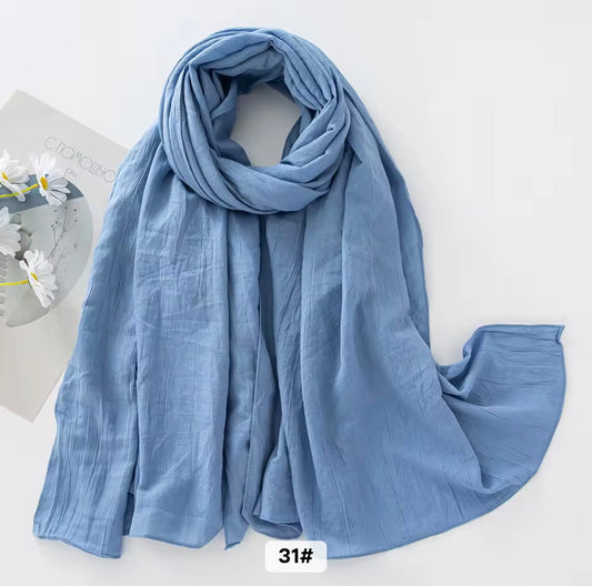 Crush Cotton - Sky Blue