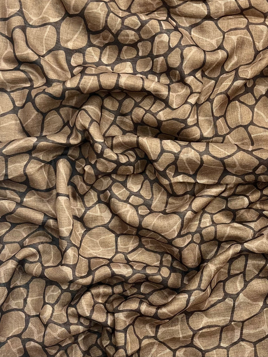 Printed Hijabs - Crocodile Print