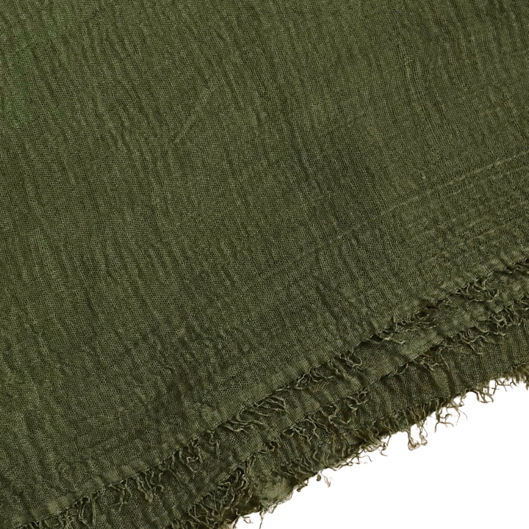 Cotton Crimps - Olive Green