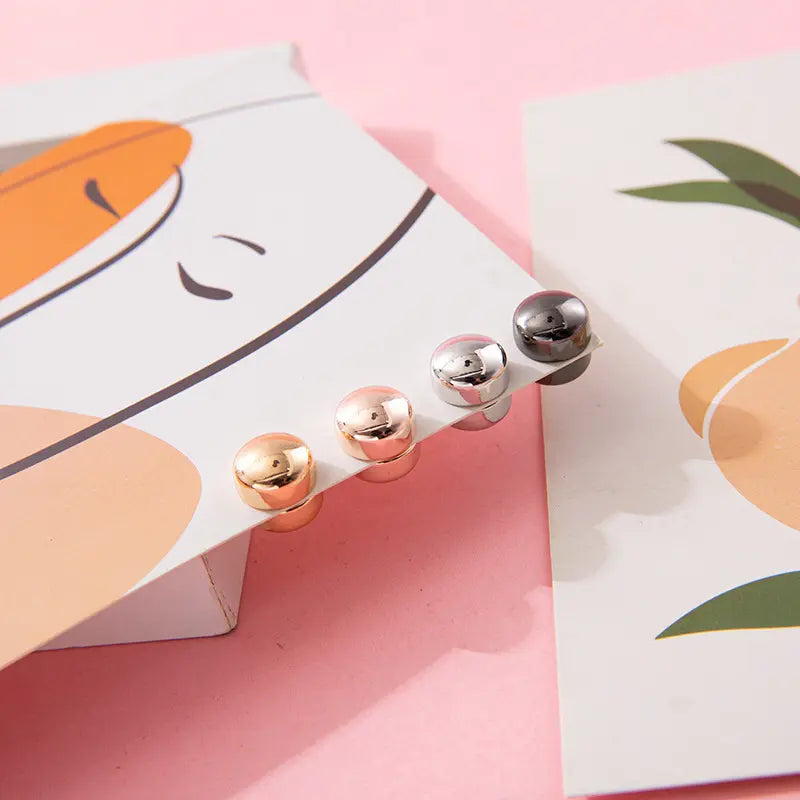 Magnetic Pins - Metallic Round