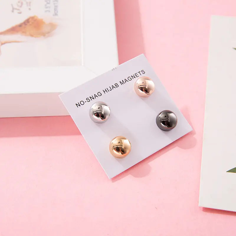 Magnetic Pins - Metallic Round