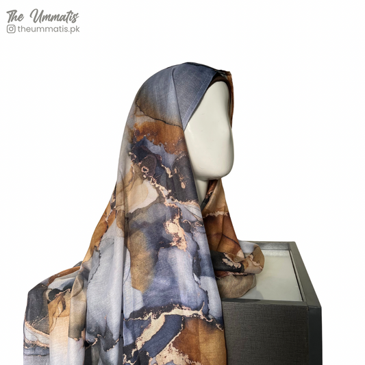 Modal-like Lawn Hijab - Earthy