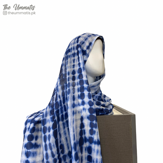 Modal-like Lawn Hijab - Blue Dyes