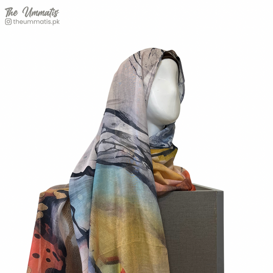 Modal-like Lawn Hijab - Mercury