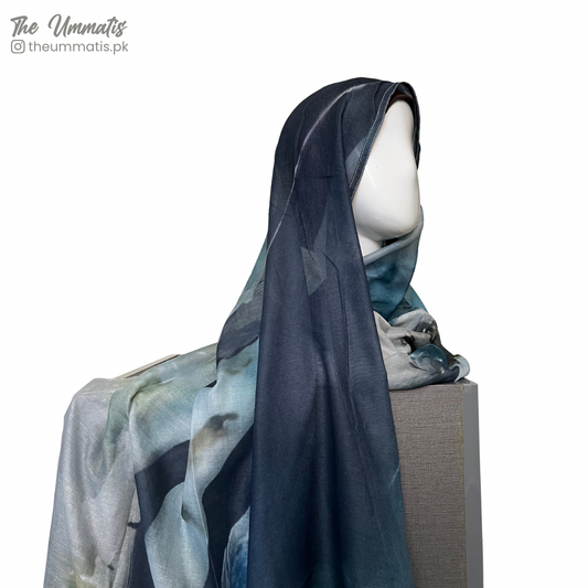 Modal-like Lawn Hijab - Ocean Waves