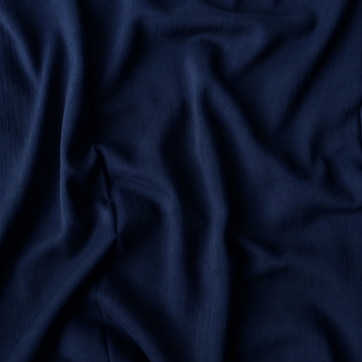 Crinkle Lawn - Navy Blue