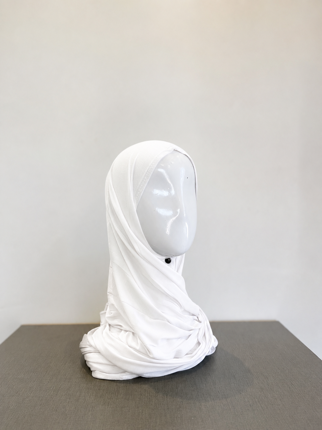 Bamboo Jersey Hijab - White