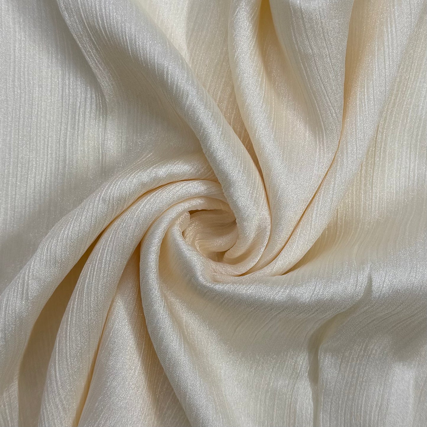 Crinkle Silk - Cream Gold