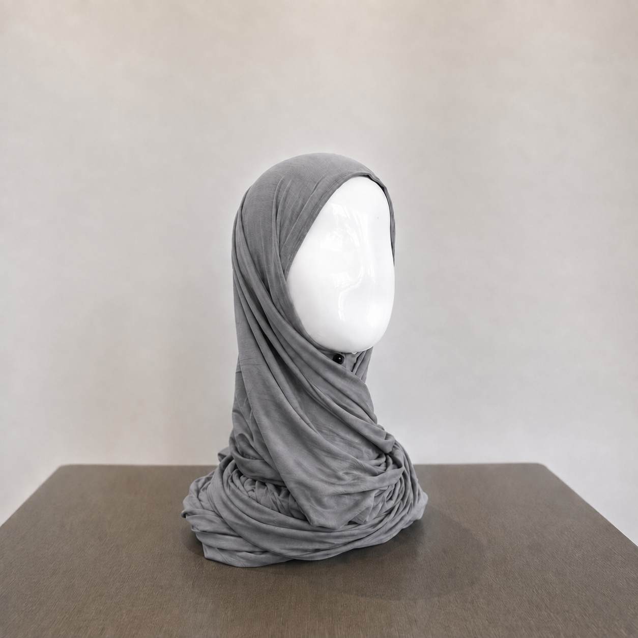 Bamboo Jersey Hijab - Graphite