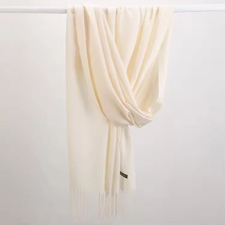 Cashmere Pashmina - Milky White