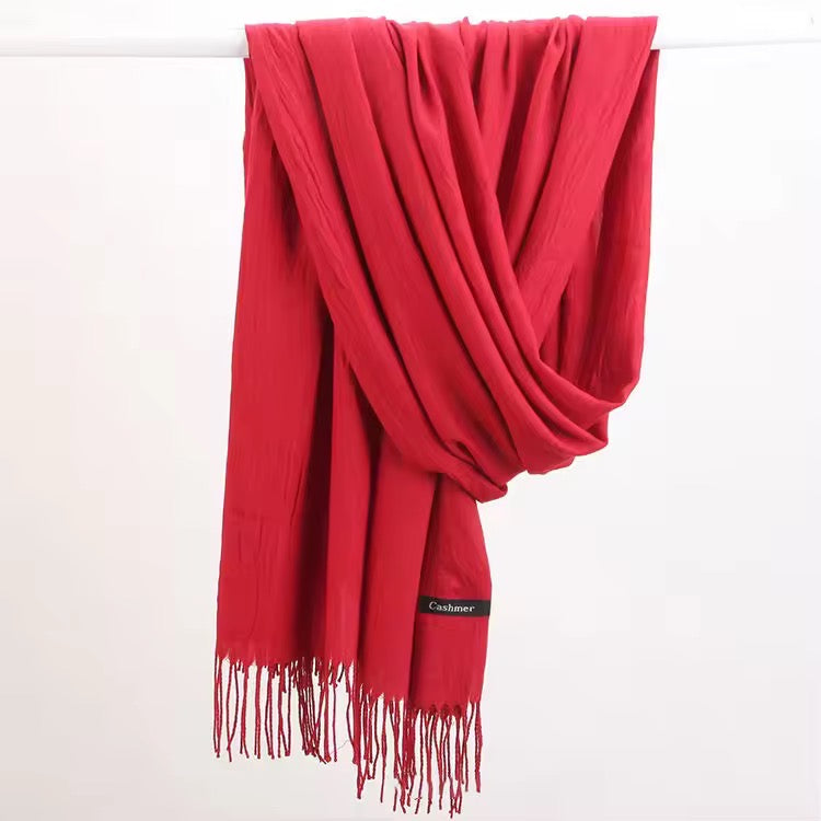 Cashmere Pashmina - Blood Red