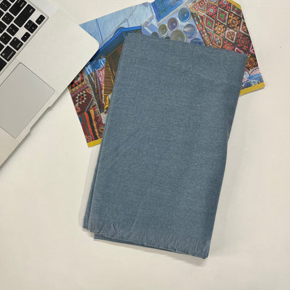 Cashmere Wool Shawl - Denim