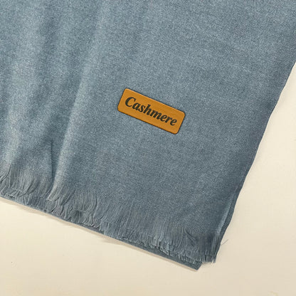 Cashmere Wool Shawl - Denim