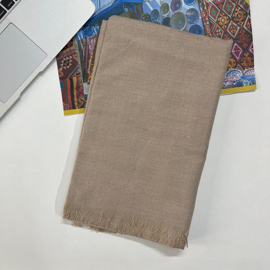 Cashmere Wool Shawl - Khaki
