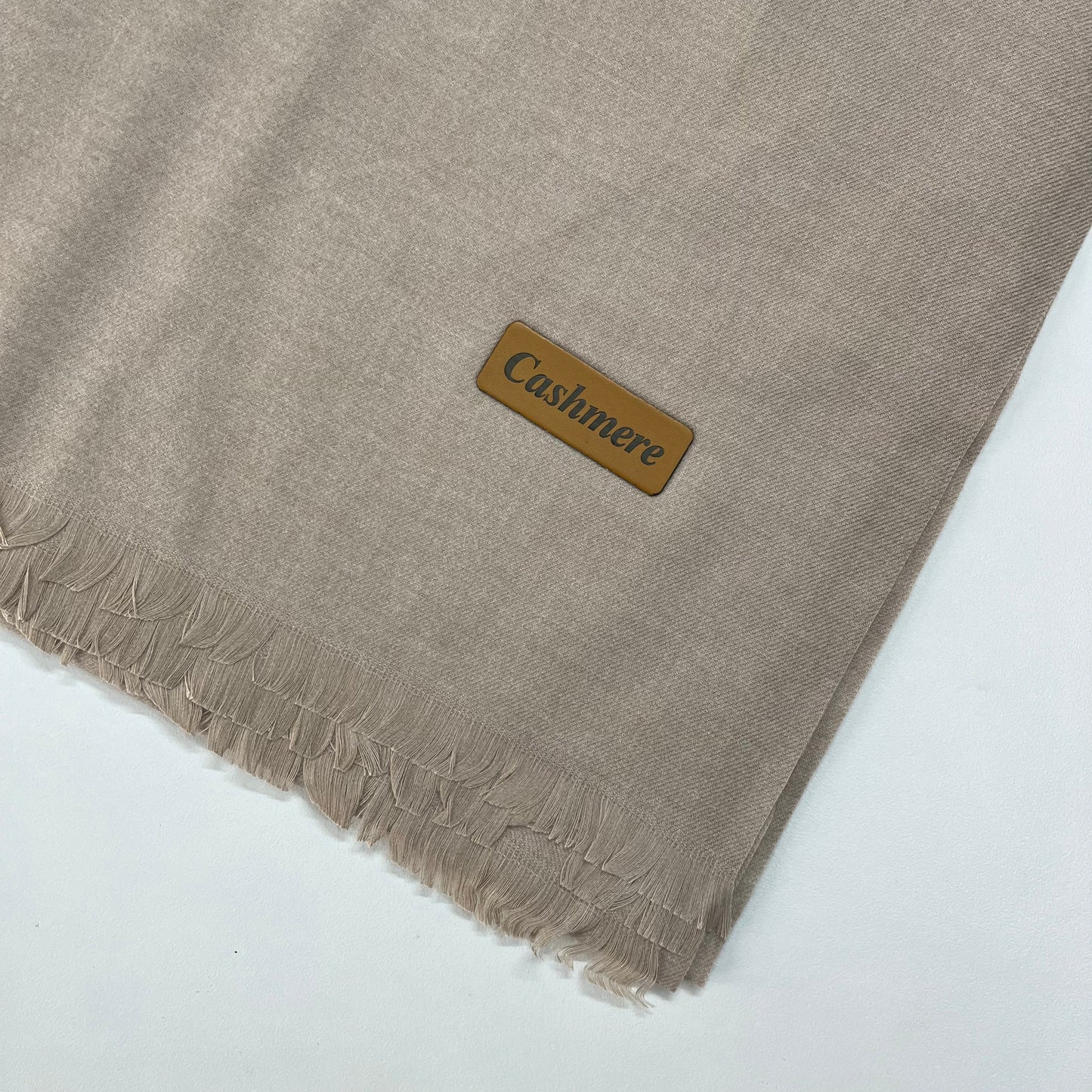 Cashmere Wool Shawl - Khaki