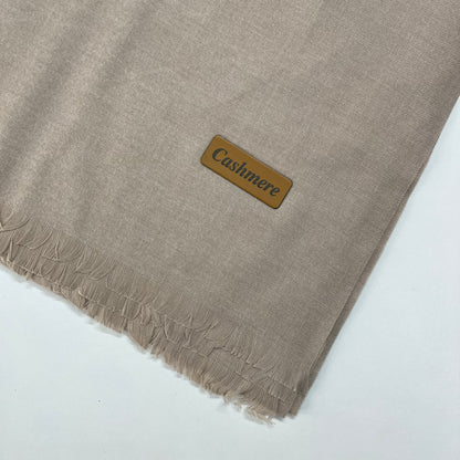 Cashmere Wool Shawl - Khaki